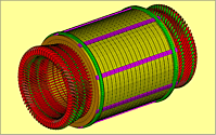 Schwingungsanalyse Generator Stator
